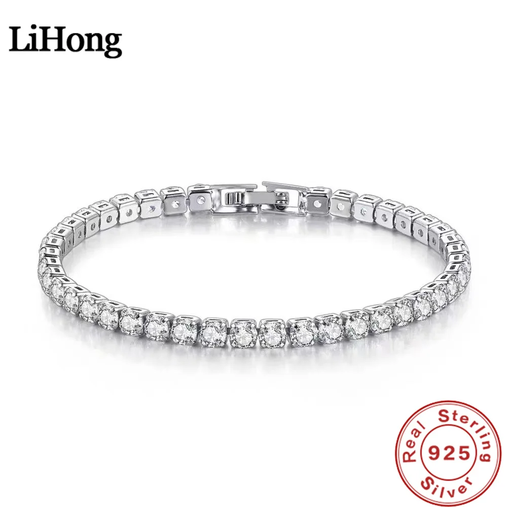 NicoWerk Bracciale da donna in argento 925 con perla di acqua dolce, bianco, semplice, filigrana, lucido, elegante, SAB273