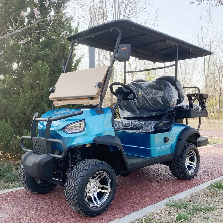 Carrello Da Golf A Lungo Raggio 2/4/120 Posti Alimentato A Batteria Al Litio Da 6/8 Km 72V Con Tenda Da Sole