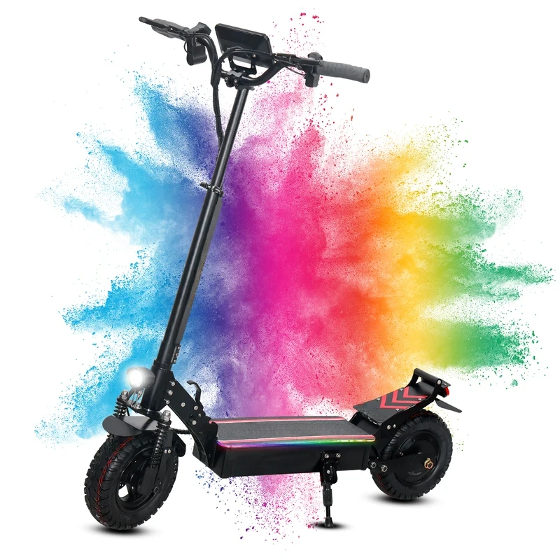 Q30 Adult Electric Scooter-2500W Motor,30MPH Top Speed,48V16AH Battery,11-Inch Off-Road Tires,Folding Sport Commuter E-Scooter