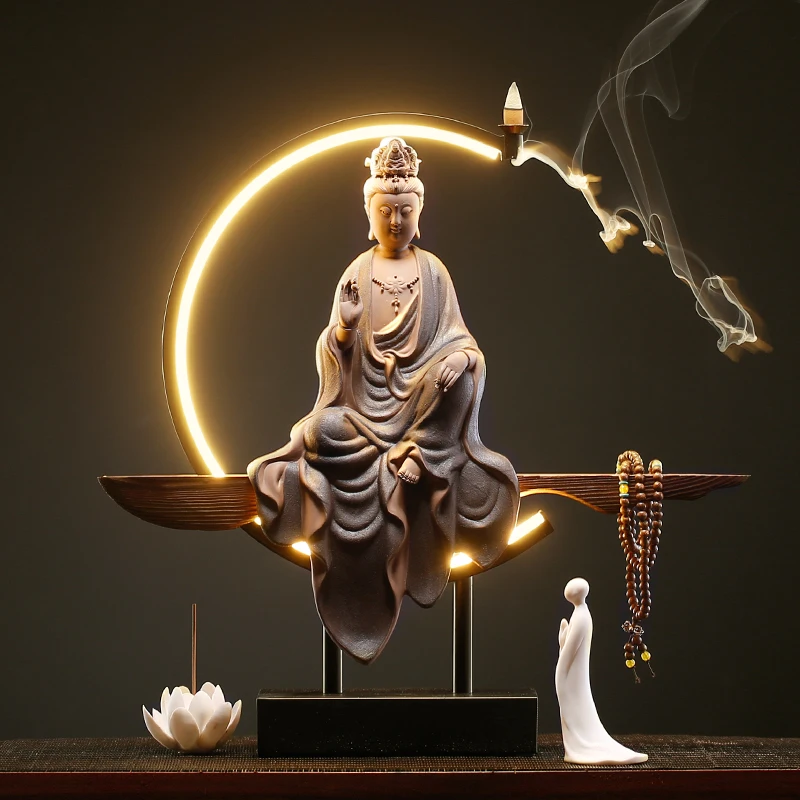 Lotus Agarwood Incense Burner Kit Backflow Electric Incense Burner