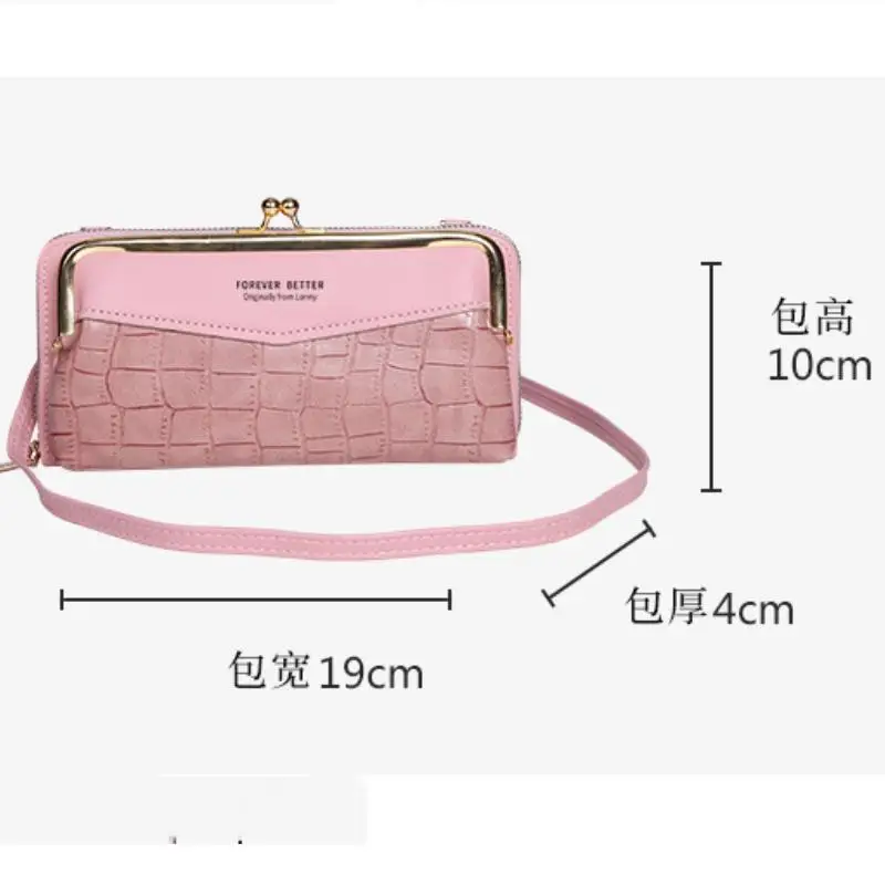 Women Fashion Shoulder Bags New Small Square Bag Embossed Crocodile Pattern High Capacity Mobile Phone Bag Lady Crossbody Bag