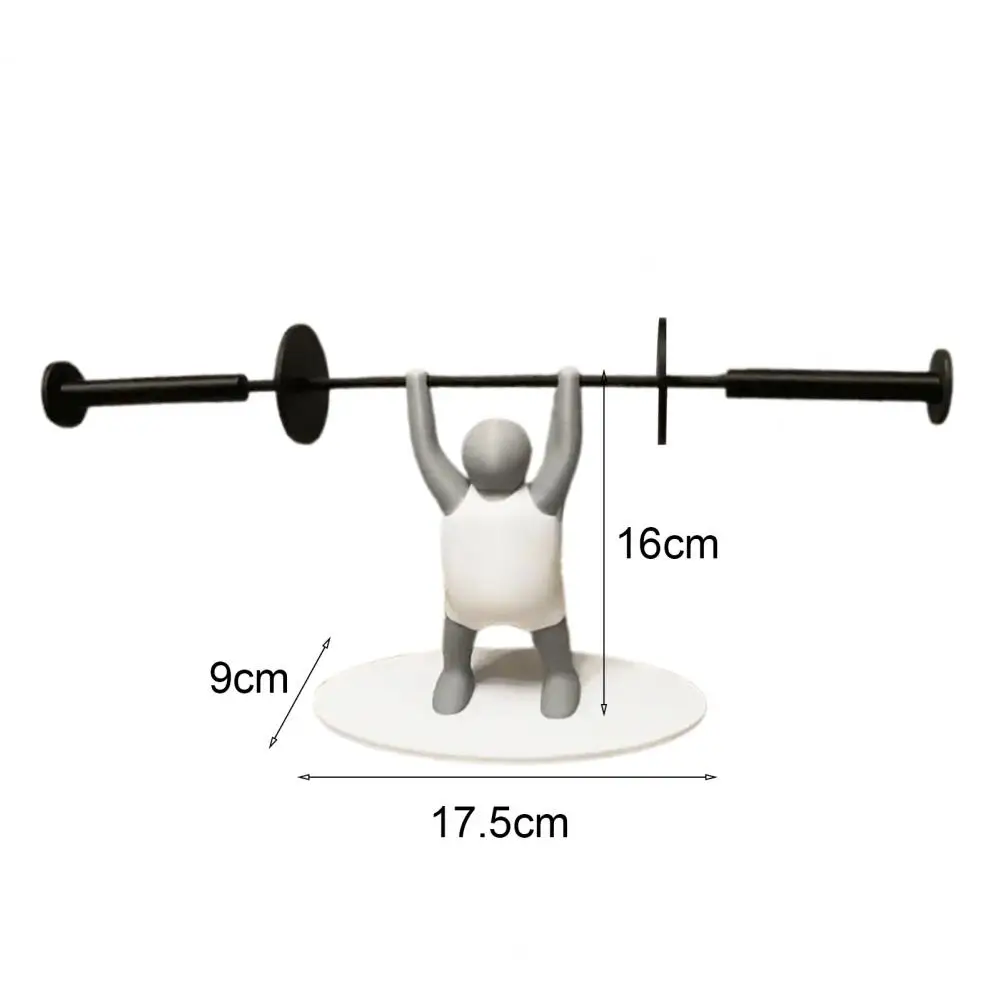 Weightlifter Toilet Paper Holder 3D Printed Barbell Lifter Toilet Paper Roll Holder Fitness Enthusiasts Gift Roll