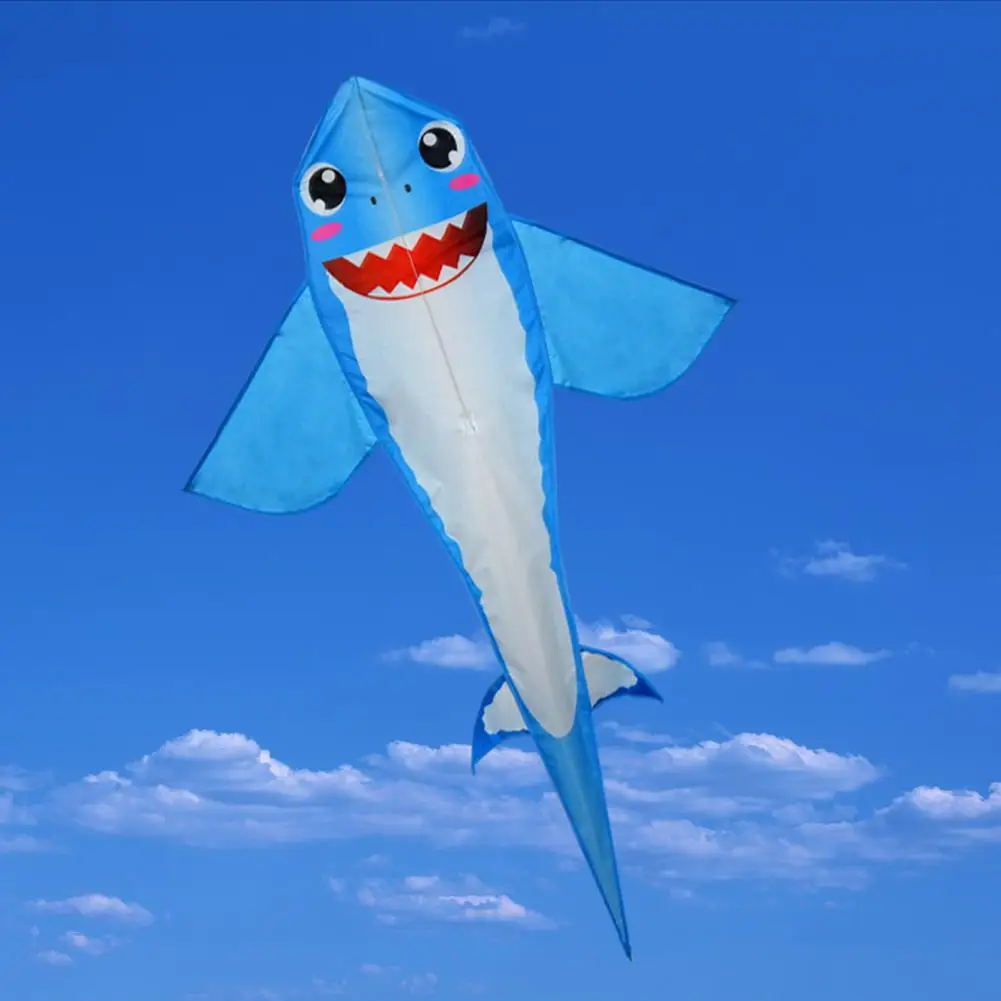 Outdoor Adventure Kite Shark-shaped Cartoon Animal Kite for Kids Adults Lightweight Easy to Fly Large Size Recreational Flying 6