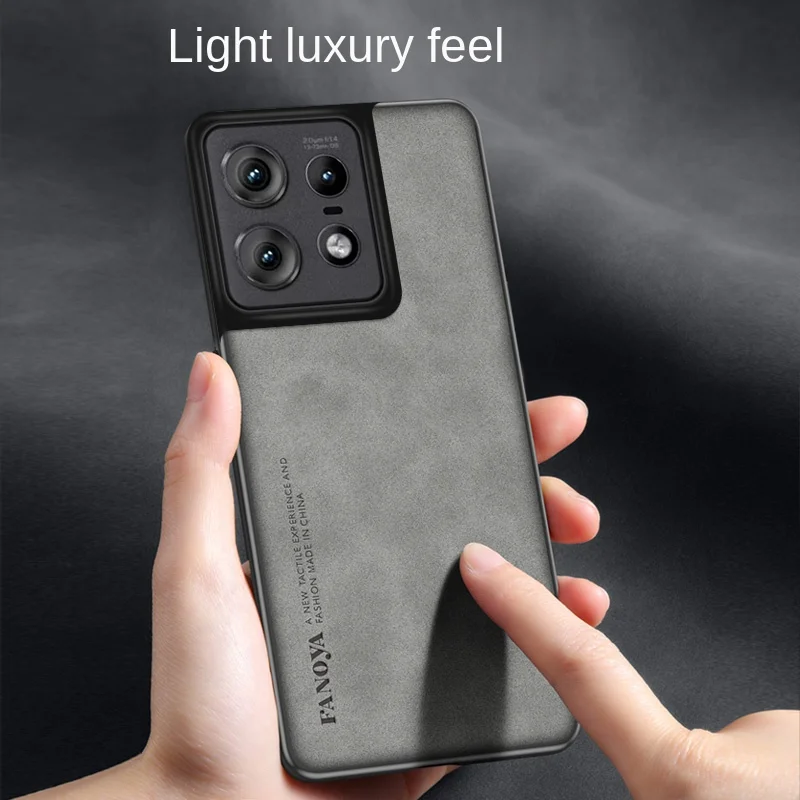 Motorola Edge 50 Pro Premium Soft PU Leather Magnetic Protective Case