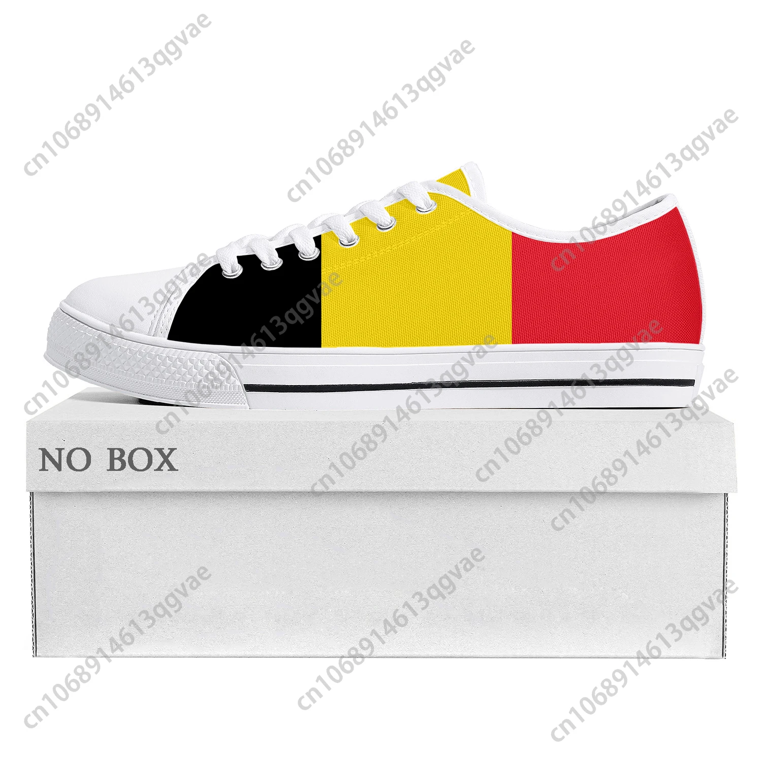 Belgian Flag Low Top High Quality Sneakers Mens Womens Teenager Canvas Sneaker Belgiam Prode Casual Couple Shoes Custom Shoe