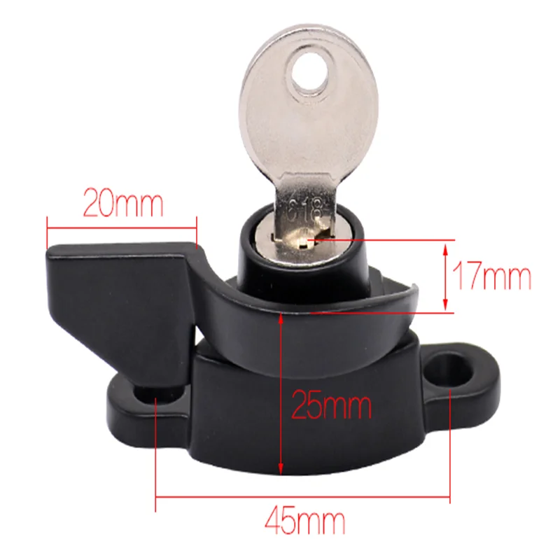 Zinc Alloy Doors And Windows Lock Window Door Lock Sash Jammer Windows Hasp Security With Key