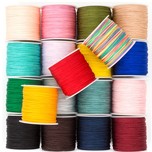 49 Yards 0.8mm Nylon Beading String Cord 26 Color Chinese Knotting