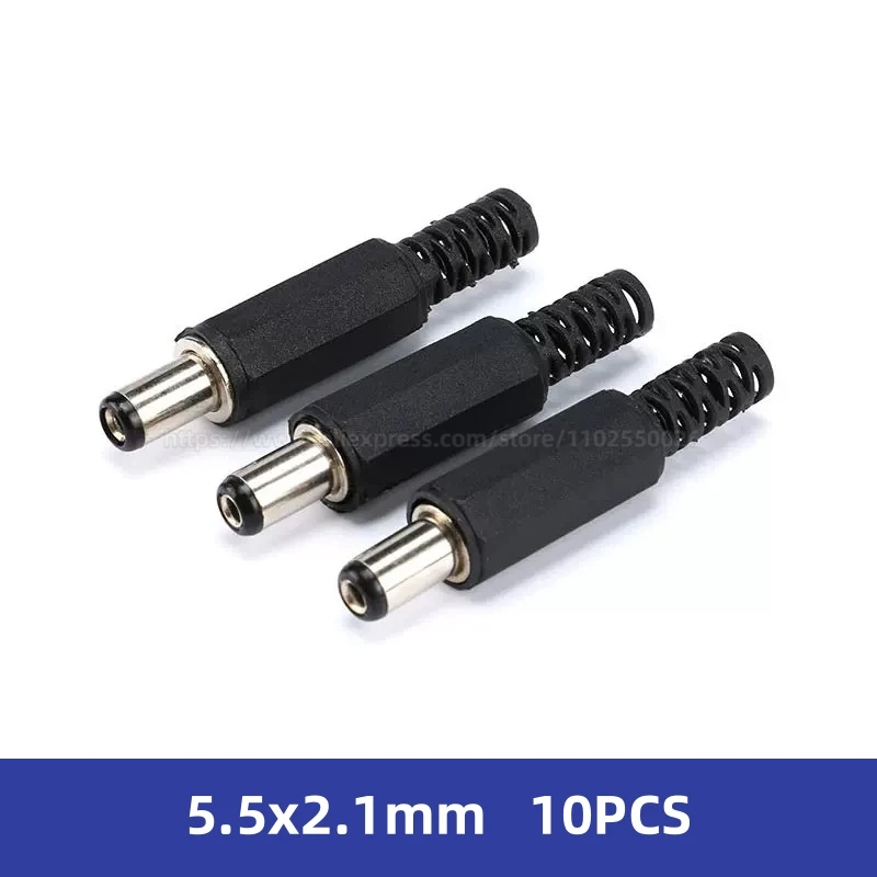 Presa jack CC da 10 pezzi 5,5 x 2,1 mm DC-005