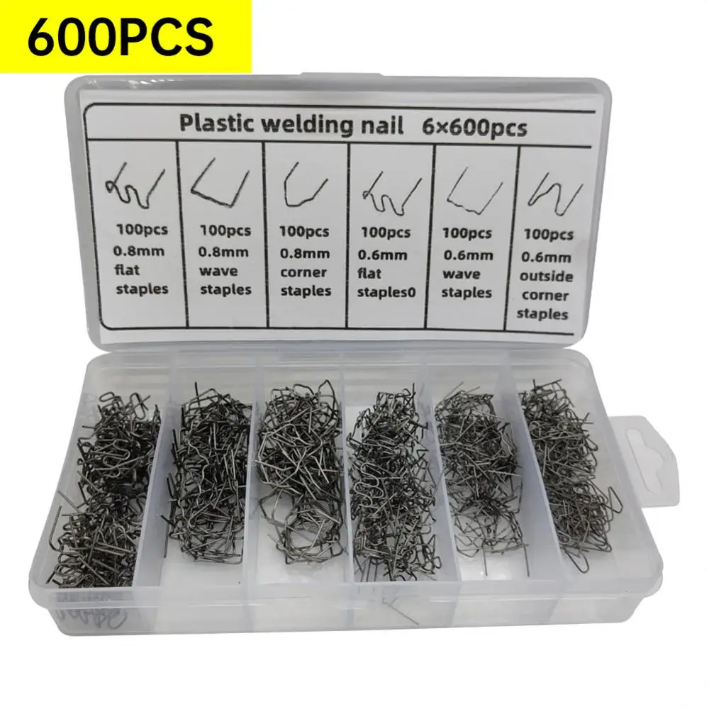 Automotive Plastic Repair Welding Nail Pre Cut Wave Staples Bumper Repairs Hot Stapler Plastic Welder 6
