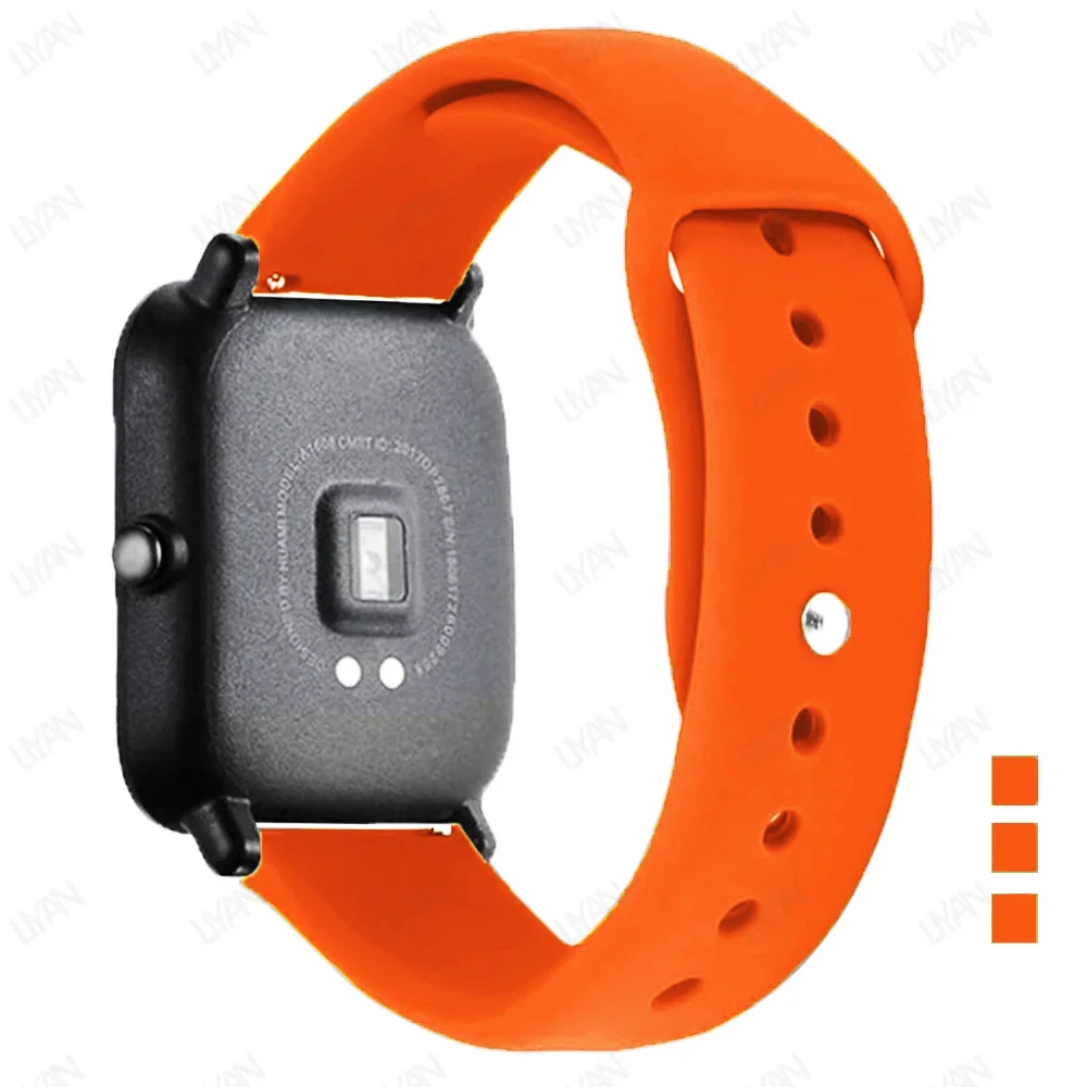 Enhanced Silicone Sport Strap - Versatile Watchband Bracelet, 20mm/22mm