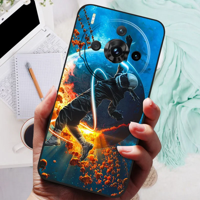 Animal-Print Silicone TPU Protective Case - Wolf and Lion Design, Shockproof Soft Bumper Cover