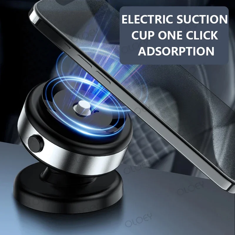 360 &deg; rotatable magnetic vacuum car phone holder for iPhone Samsung Xiaomi