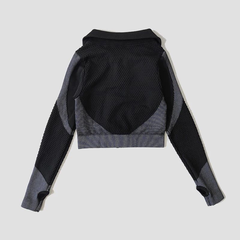 Yoga-Top Vital Seamless Yoga Shirt Women Fitness Zipper Long Sleeve Workout Tops Gym Clothes Sportswear Running T-Shirts