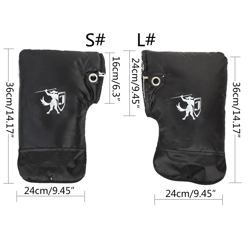 오토바이 스쿠터 핸들 바 Muffs 장갑 오토바이 Mitts 손 따뜻한 겨울 2pcs F19A