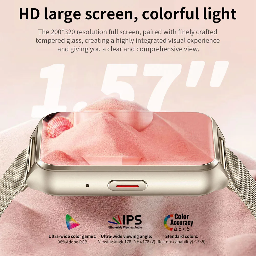 2024 New 1.57 inch Bluetooth Call Smart Watch Men Fitness Tracker Heart Rate Sports Bracelet Fashion Women Smartwatch For Xiaomi - Image 2