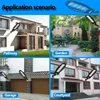 Upgraded 168LED Solar Street Light Outdoor Waterproof LED for Garden Wall Lamp Adjustable Angle Solar Lamp Built-in 10000mAH Hot 6