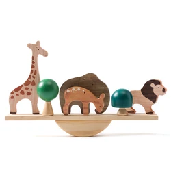 Montessori Wooden Forest Sensory Stacking Toys for Early Childhood Education (Forest animal)