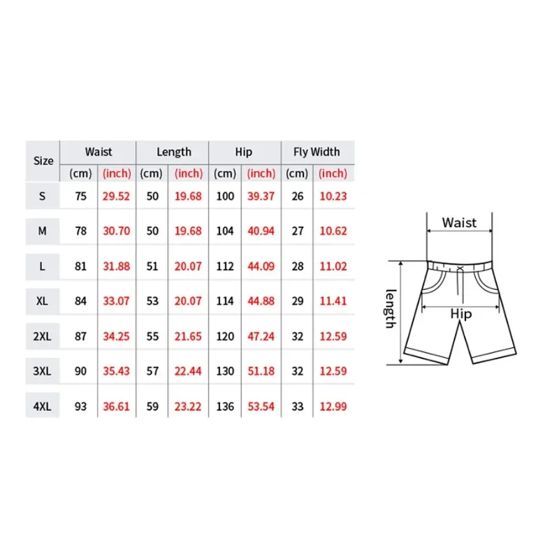 2024 Hot Selling Men's Shorts 3D Printed Black Red Retro Loose Casual Quick Drying Fashion Beach Adult Children's Shorts 6
