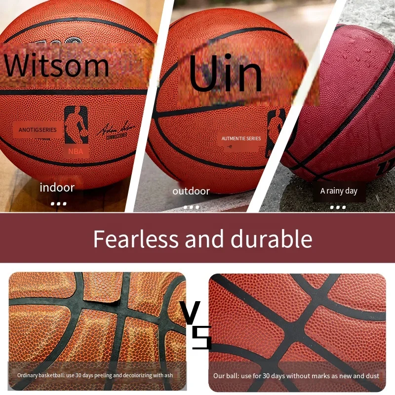 Basketball No.7 Rubber for Men Women Fiba Approved