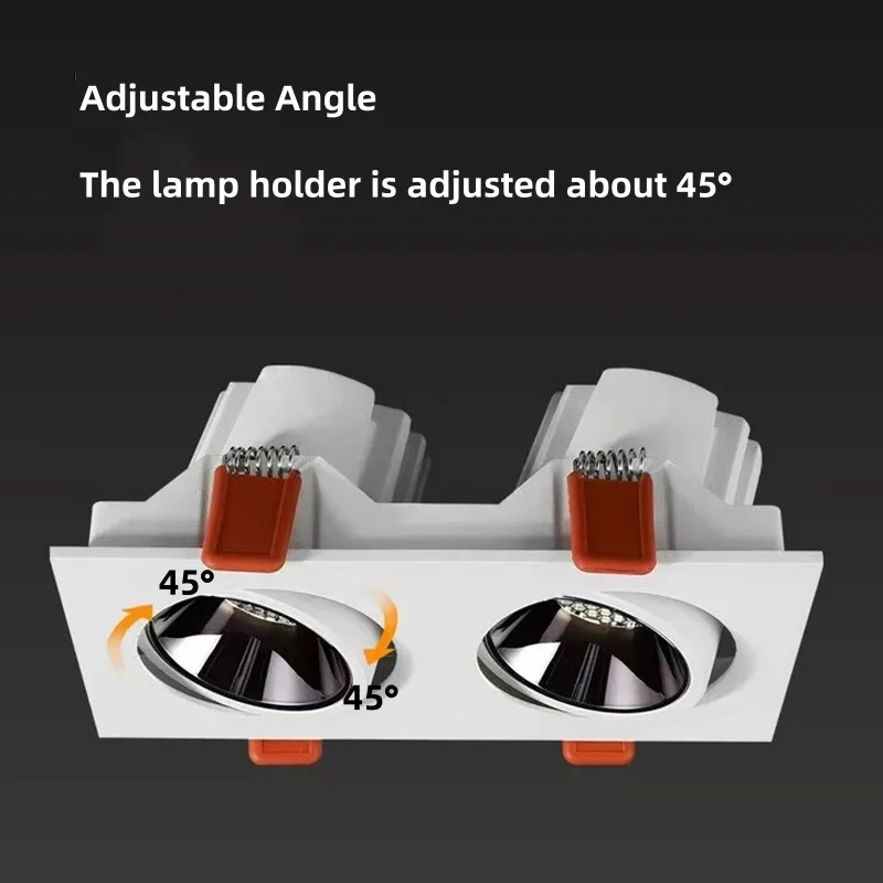 LED Downlight Recessed Dimmable Ceiling Lamp Spot lights COB Anti-Glare for Home Office Store Indoor