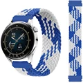 Blue and white