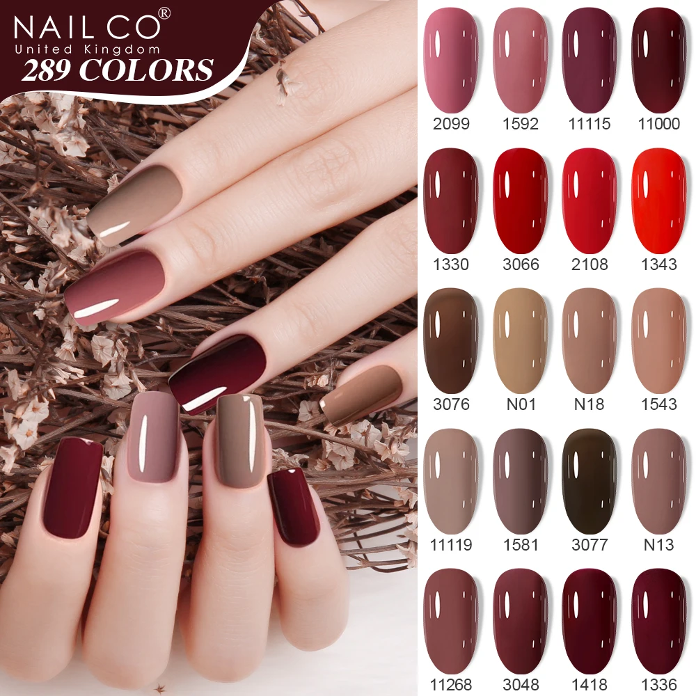 NAILCO 15ml Gel Smalto per unghie Gel colorato Soak Off UV LED Gel Unghie Art Tutto per manicure Design fai da te Vernici Base Gel Top Coat - immagine 2