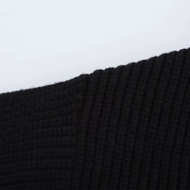 Fashion Women's Beading Sweater Pullover Elegant Knitted Black Long Sleeve O-neck Jumper 2025 New Spring Lady Casual Outwears
