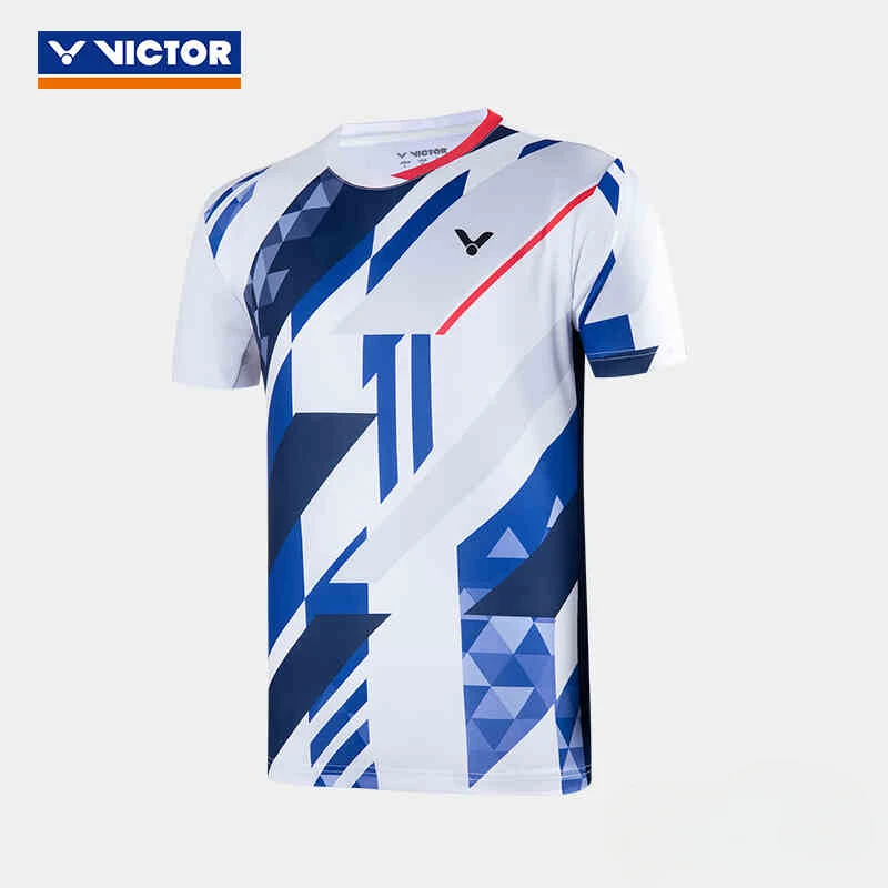 Victor Victory Badminton Tennis Clothing Sports Short-sleeved Top T-shirt Comfortable Breathable Sweat-absorbent Deodorant