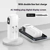 Ultra Thin 22.5W Super Fast Charging Power Bank With Built-in Cables AC Charger 10000mah Portable Charger For iphone 16 Samsung 6