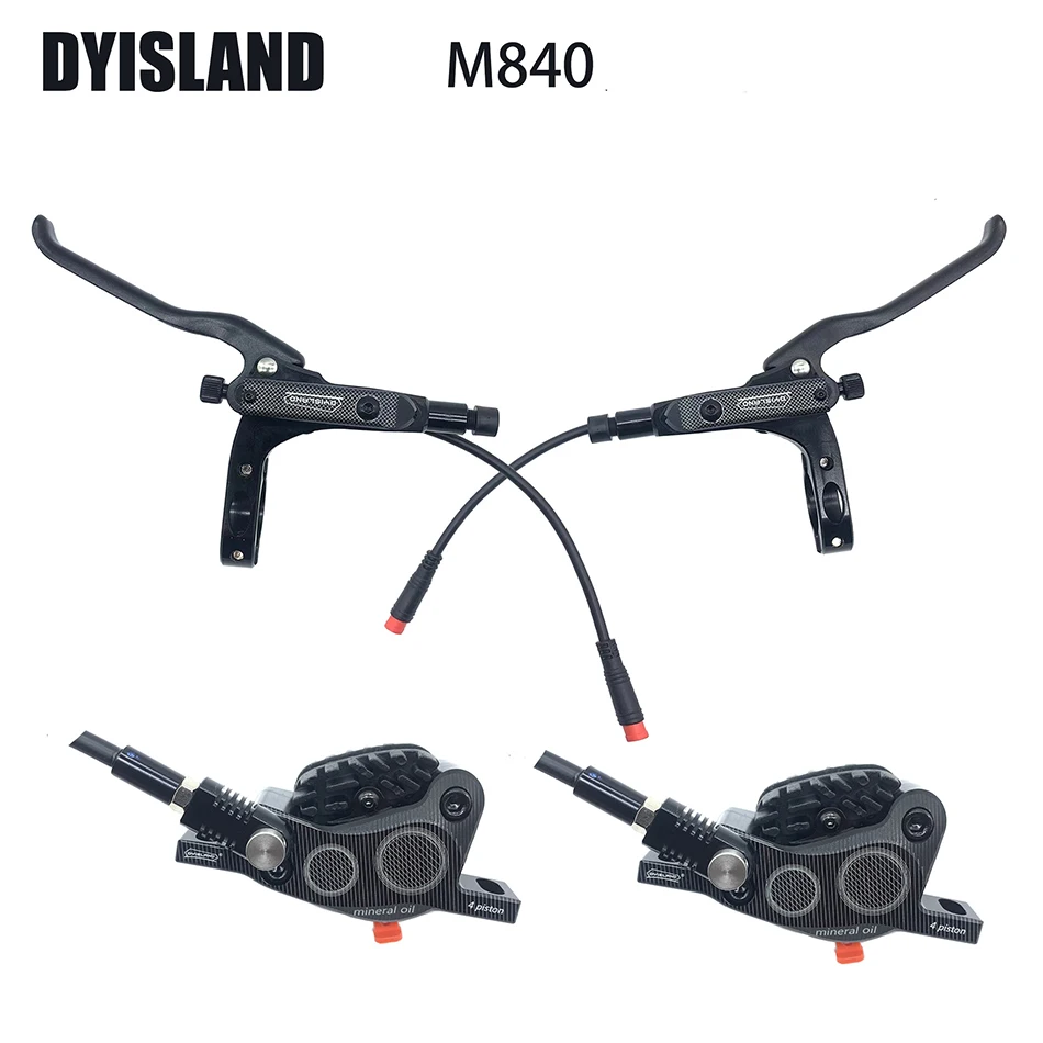 DYISLAND M840 Ebike 4 Piston Hydraulic Disc Brake Poweroff Sensor