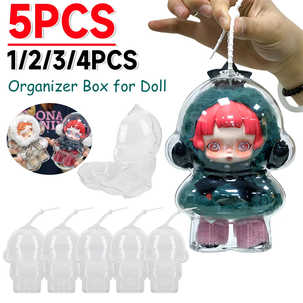 For Skull Panda 1-5PCS Protective Acrylic Storage Case for Plush