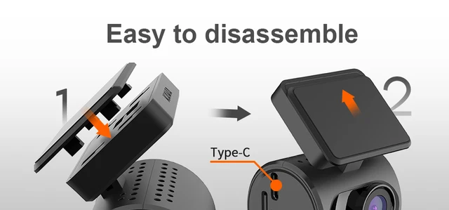 Garmin Dash Cam Mini KAWA Tiny Dash Cam, 1296P QHD Mini Car