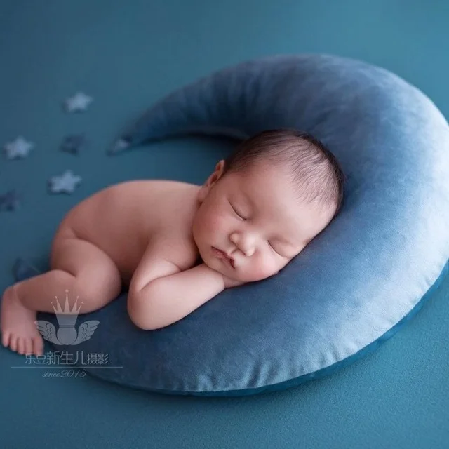 

Newborn Photography Assisst Props Hat Baby Posing Beans Moon Pillow Stars Set Infants Photo Shooting Accessories Infant Assistan