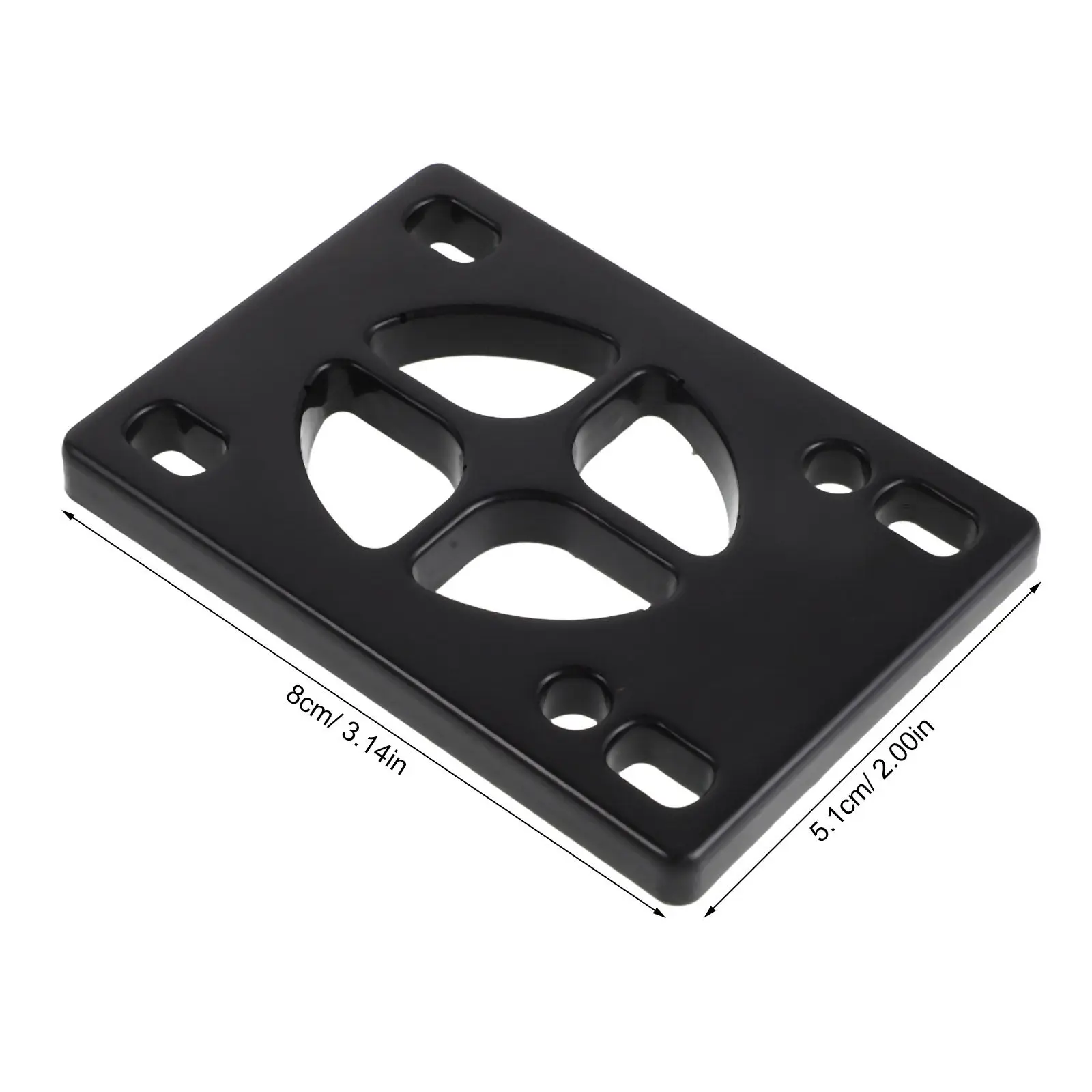 8Pcs 스케이트 보드 충격 흡수 패드 6Mm PU 라이저 패드 스트리트 롱 보드 크루저 트럭 데크 균열 방지와 호환 가능