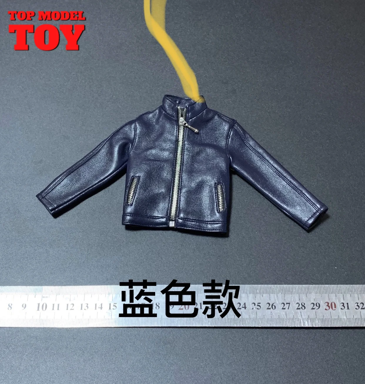 Toy Center 1/6 Scale Jacket Coat with Zipper Leather Clothes