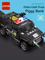 Cartoon Piggy Bank Toys Smart Music Password Fingerprint Banknote Car Coin Bank Toy Pretend Play Saving Money Box Kids Boys Gift 2