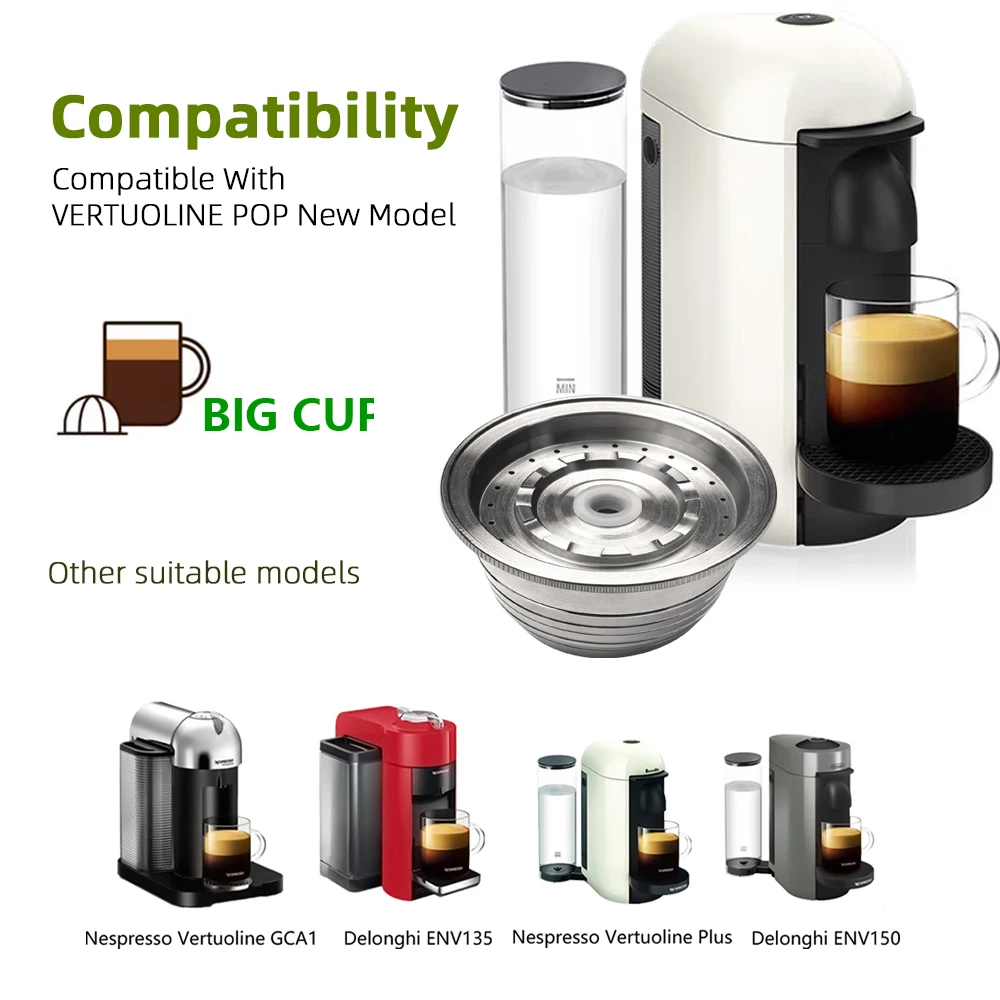 150ML Reusable Coffee Capsule Refillable Capsules Coffee Pod