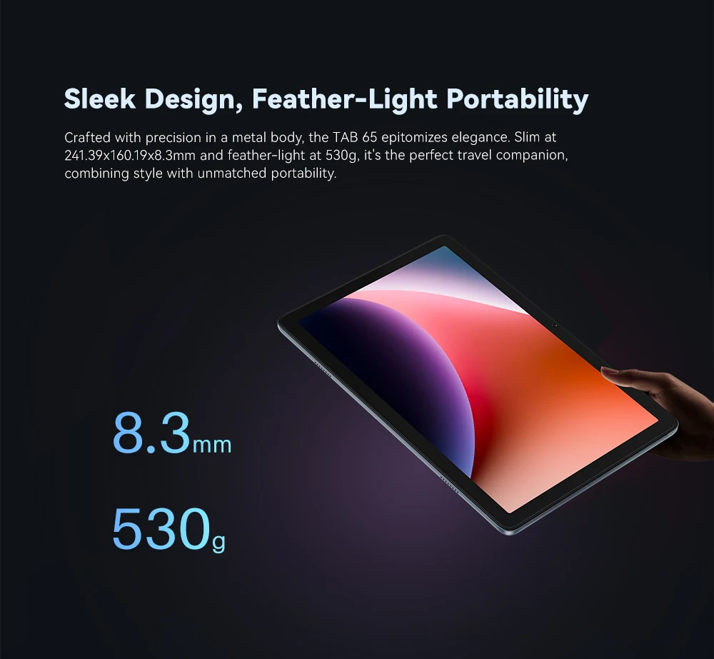Cubot TAB 65 Tablet 12GB (4+8) RAM 128GB ROM Android 15 6200mAh 10,1-Zoll HD+ 90Hz 13MP Octa-Core OTG, BT5.0, GPS – Detail 12