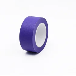 Vibrant Rainbow Masking Tape Set - Easy Tear & Removable Writable Tape - 25mm x 15yards (Purple)