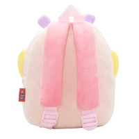 Girls School Backpack Cute Pink Butterfly Kids Plush Backpack Kindergarten School Bag 5