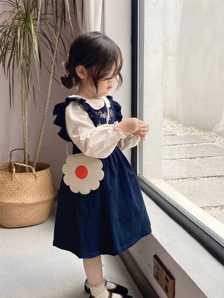 

Girls' Dress Set Spring Autumn 2023 Bottom Shirt Two Piece Set Kids Clothes Girls Dresses Dress For Girls Clothing For Girls