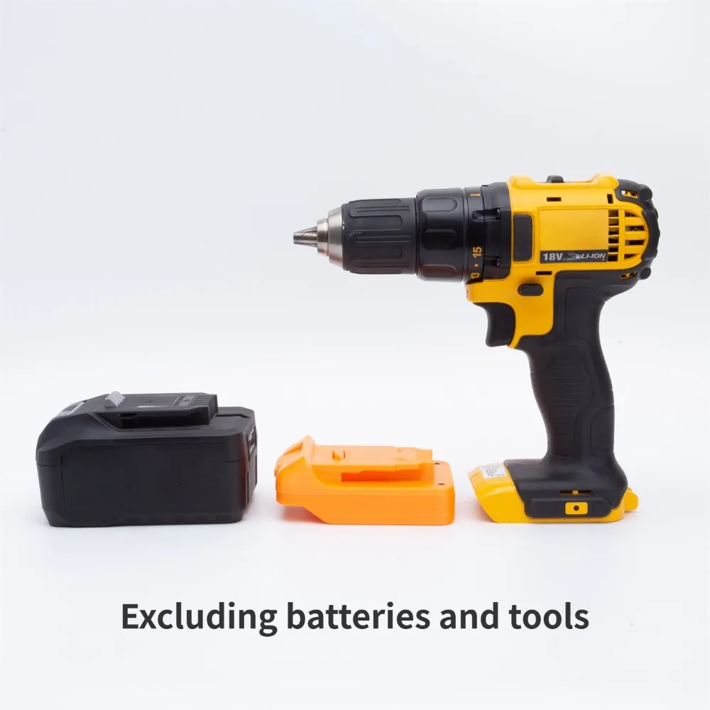 Für Aldi Ferrex 20V Active Energy Lithium-Batterie ZU DEWALT 18V XR Batterie Serie Akku-bohrschrauber Werkzeug batterie Konverter Adapter – Detail 2