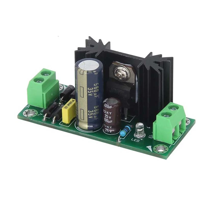 DLHiFi DC 전압 조정기 정류기 필터 전원 모듈 보드, 하이파이 증폭기용, L7805, L7812, L7815, L7824 ...