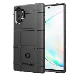Ultimate Shockproof Shield Case - Heavy Matte Silicone Armor for Galaxy Note10 Plus (Black)