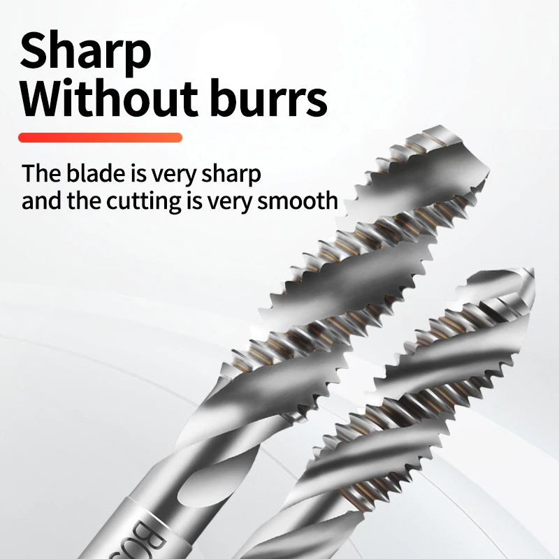 HSSE-M35 JIS Standard Insert Spiral Fluted Tap STI ST UNC 2-56 4-40 6-32 10-24 1/4 UNF 10-32 Machine