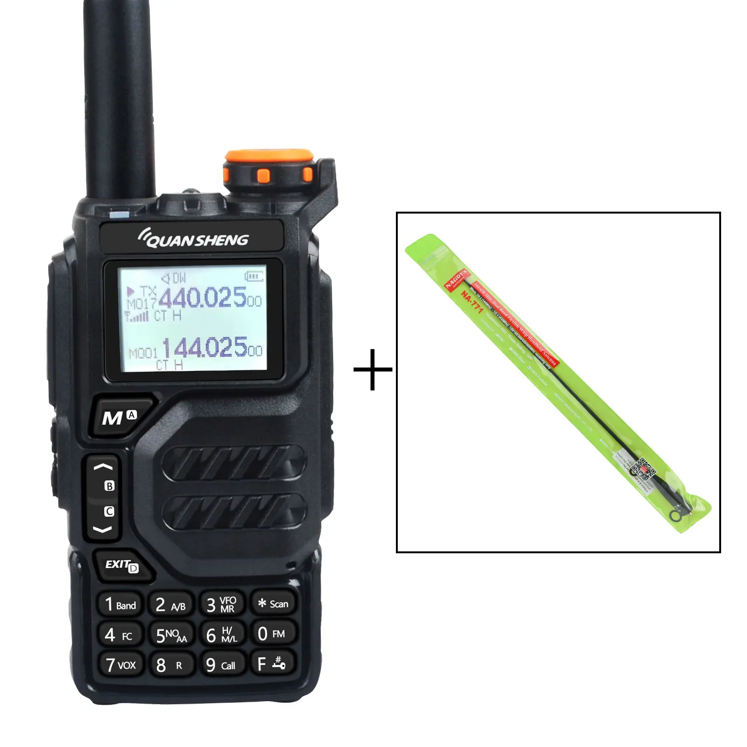 Enhanced Multi-Band Walkie Talkie with DTMF, VOX, FM, and Air Band Capabilities