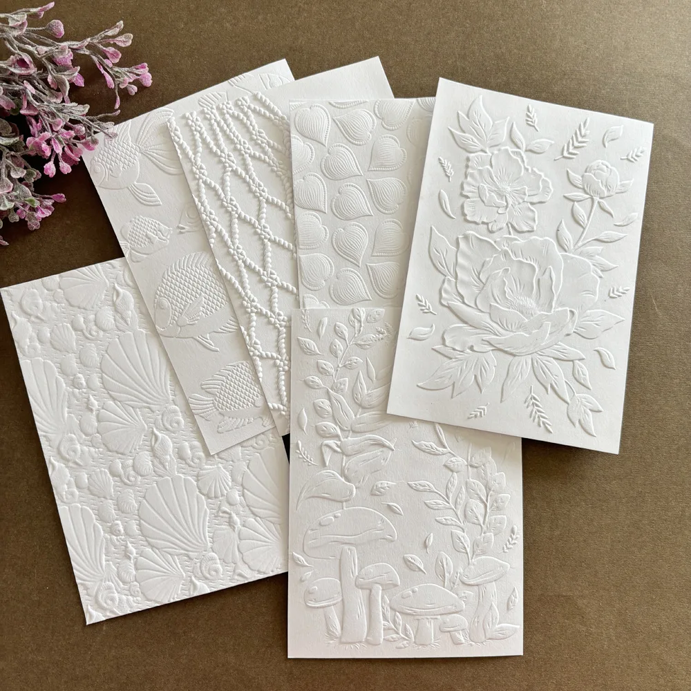 3D texture clip plastic concave convex embossing mold template embossing board DIY printing hand tent material