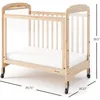 Serenity 3-Panel Clearview Compact Crib, Fixed-Side, Natural Wood 3