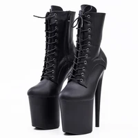 Stripper 8" Platform Lace Up Cтрипы Pole Dance Ankle High Boots In Stock Fast Shipping Size36-43 - Image 3