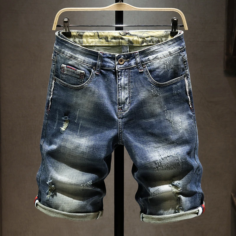 Summer Brand New Men's Fitted Straight 
